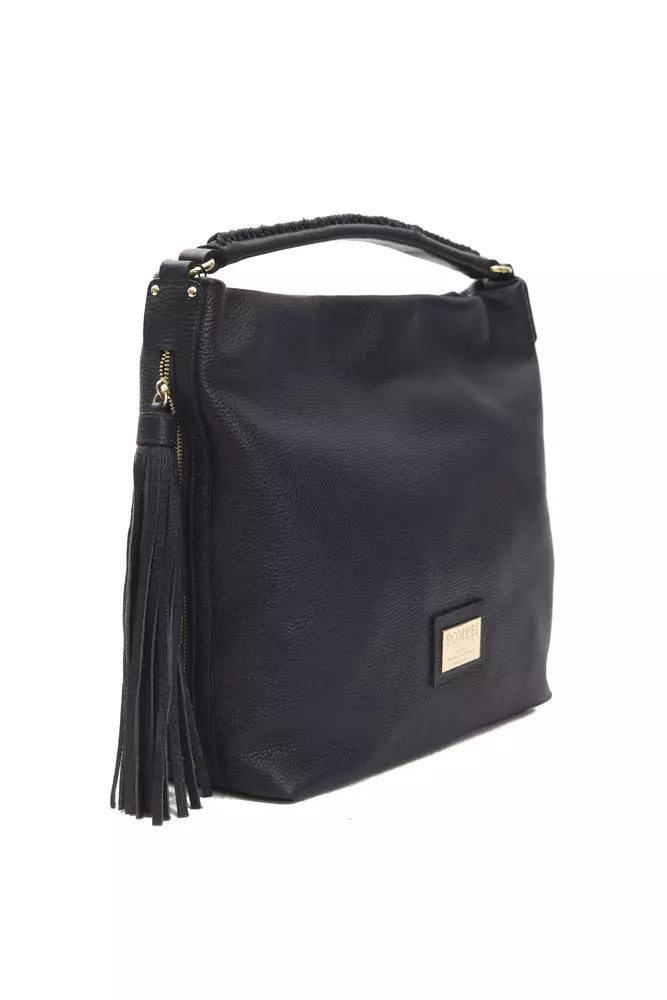 Pompei Donatella Gray Leather Women Shoulder Bag -  Luxury Shoulder Bag for Women -  Pompei Donatella.