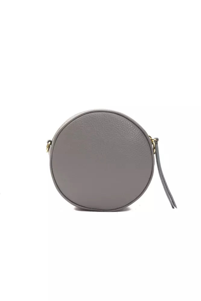 Pompei Donatella Gray Leather Women Crossbody Bag -  Luxury Cross Body Bag for Women -  Pompei Donatella.