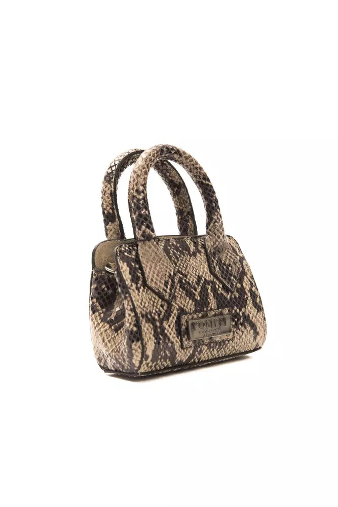 Pompei Donatella Brown Leather Women Shoulder Bag -   -  Pompei Donatella.
