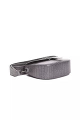 Pompei Donatella Gray Leather Women Crossbody Bag -  Luxury Cross Body Bag for Women -  Pompei Donatella.