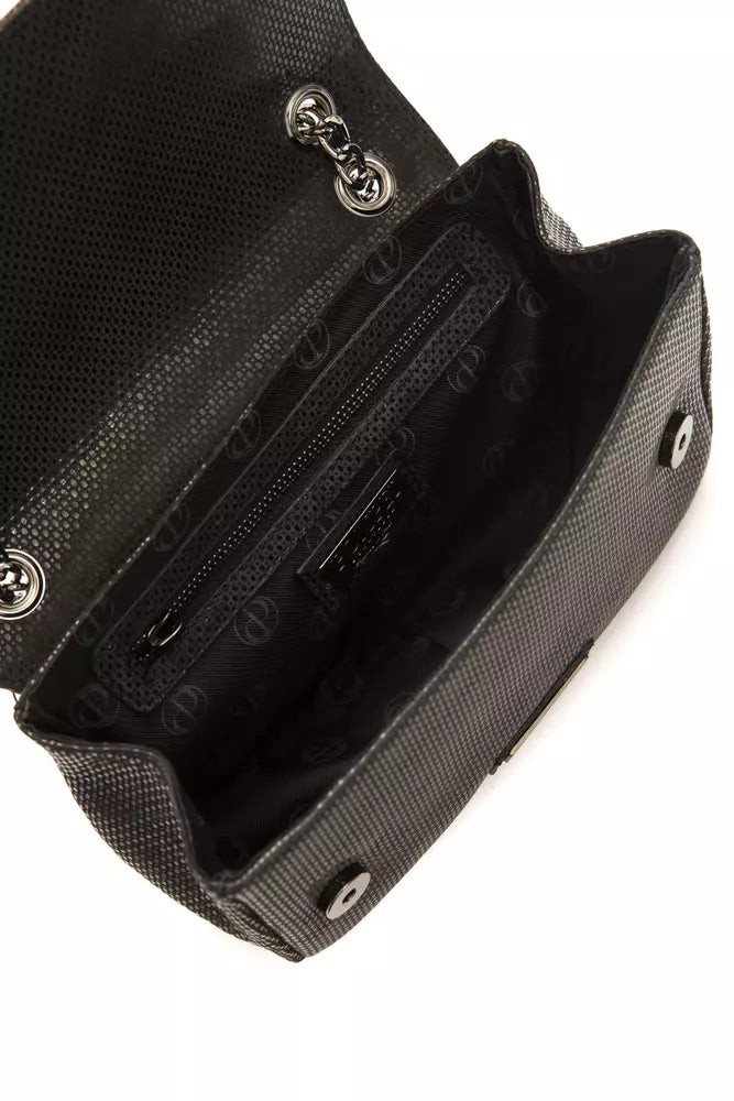 Pompei Donatella Black Leather Women Crossbody Bag -  Luxury Cross Body Bag for Women -  Pompei Donatella.