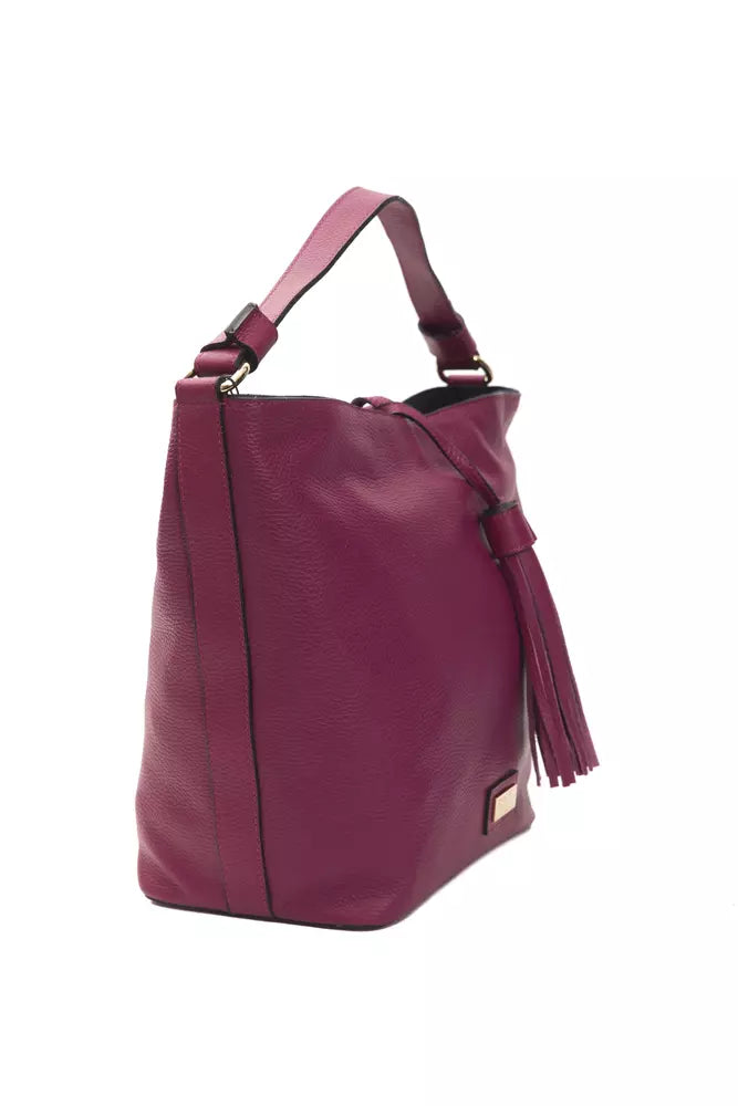 Pompei Donatella Burgundy Leather Women Shoulder Bag -  Luxury Shoulder Bag for Women -  Pompei Donatella.
