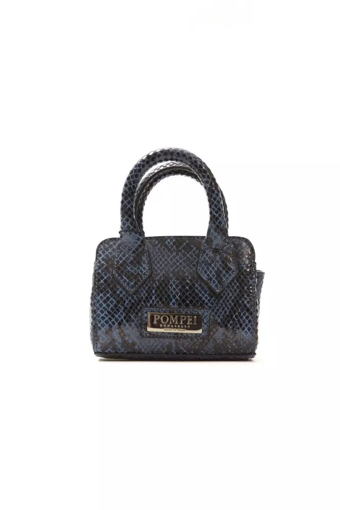Pompei Donatella Blue Leather Women Shoulder Bag -   -  Pompei Donatella.