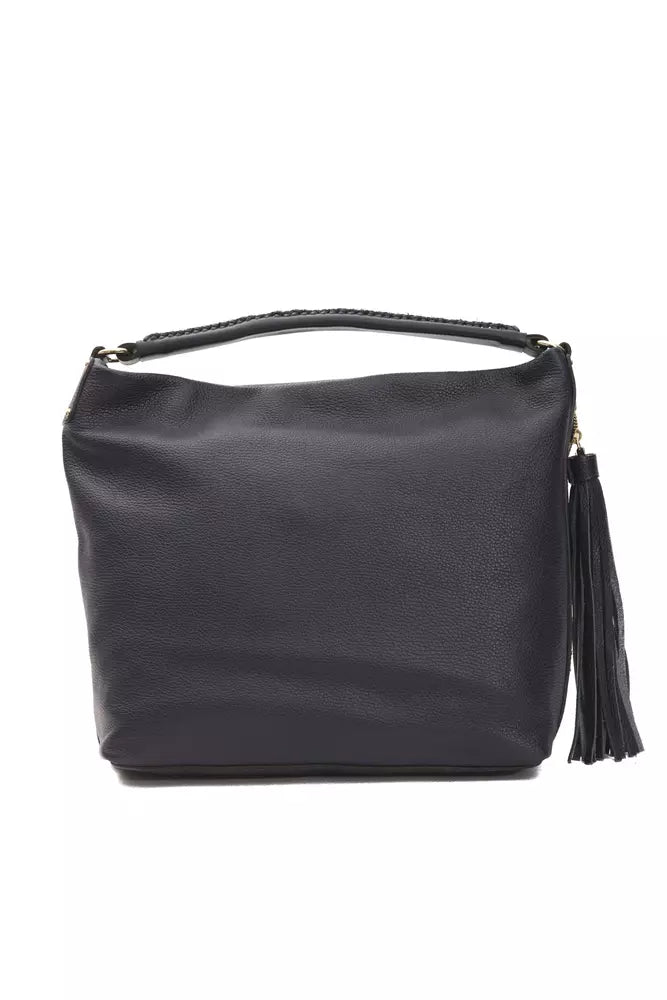 Pompei Donatella Gray Leather Women Shoulder Bag -  Luxury Shoulder Bag for Women -  Pompei Donatella.