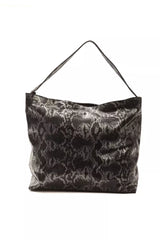 Pompei Donatella Gray Leather Women Shoulder Bag -  Luxury Shoulder Bag for Women -  Pompei Donatella.