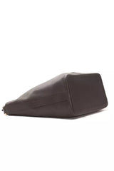 Pompei Donatella Brown Leather Women Shoulder Bag -  Luxury Shoulder Bag for Women -  Pompei Donatella.