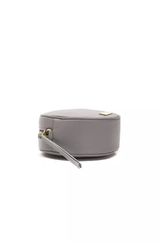 Pompei Donatella Gray Leather Women Crossbody Bag -  Luxury Cross Body Bag for Women -  Pompei Donatella.