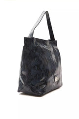 Pompei Donatella Blue Leather Women Shoulder Bag -  Luxury Shoulder Bag for Women -  Pompei Donatella.