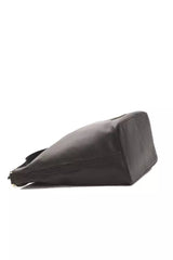 Pompei Donatella Black Leather Women Shoulder Bag -  Luxury Shoulder Bag for Women -  Pompei Donatella.