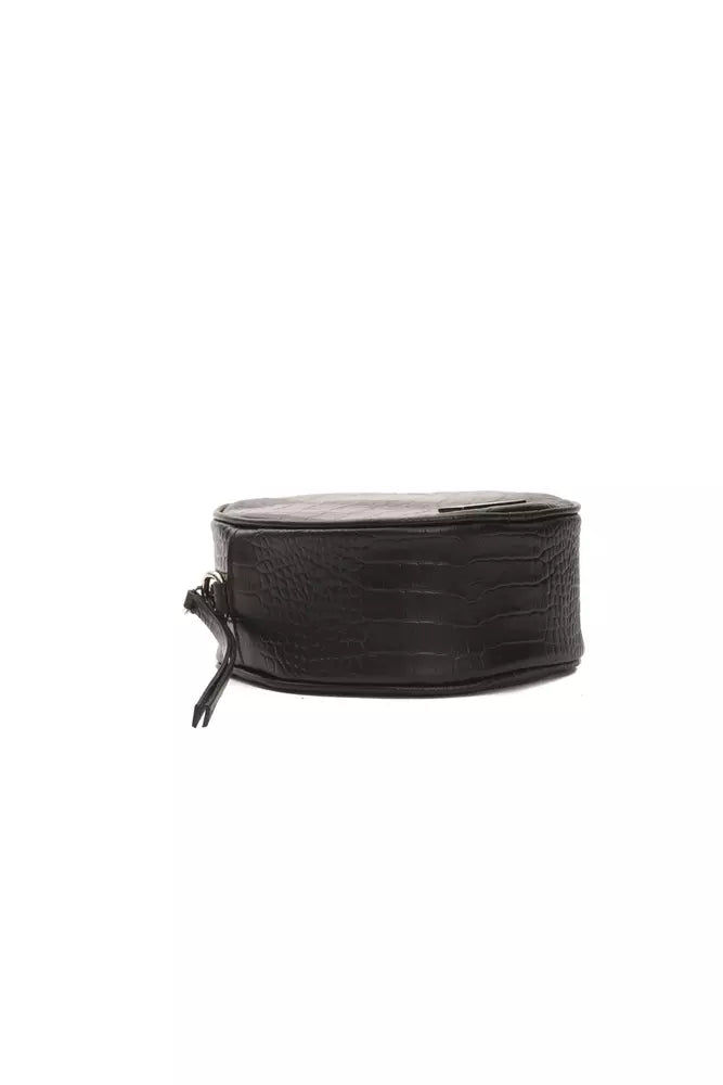 Pompei Donatella Black Leather Women Crossbody Bag -  Luxury Cross Body Bag for Women -  Pompei Donatella.