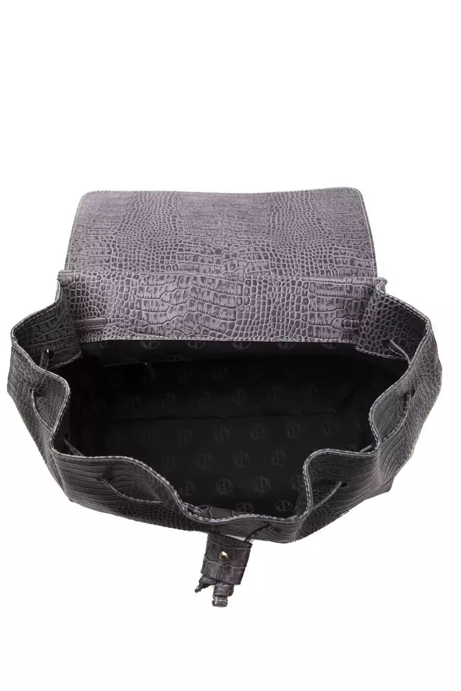 Pompei Donatella Gray Leather Women Shoulder Bag -   -  Pompei Donatella.