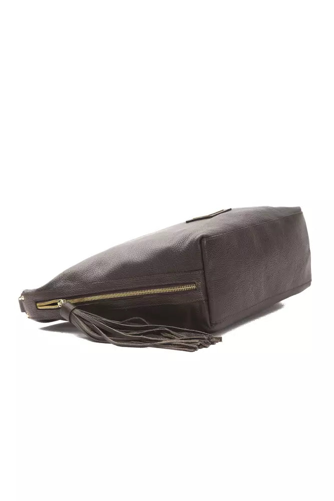 Pompei Donatella Brown Leather Women Shoulder Bag -  Luxury Shoulder Bag for Women -  Pompei Donatella.