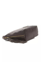 Pompei Donatella Brown Leather Women Shoulder Bag -  Luxury Shoulder Bag for Women -  Pompei Donatella.