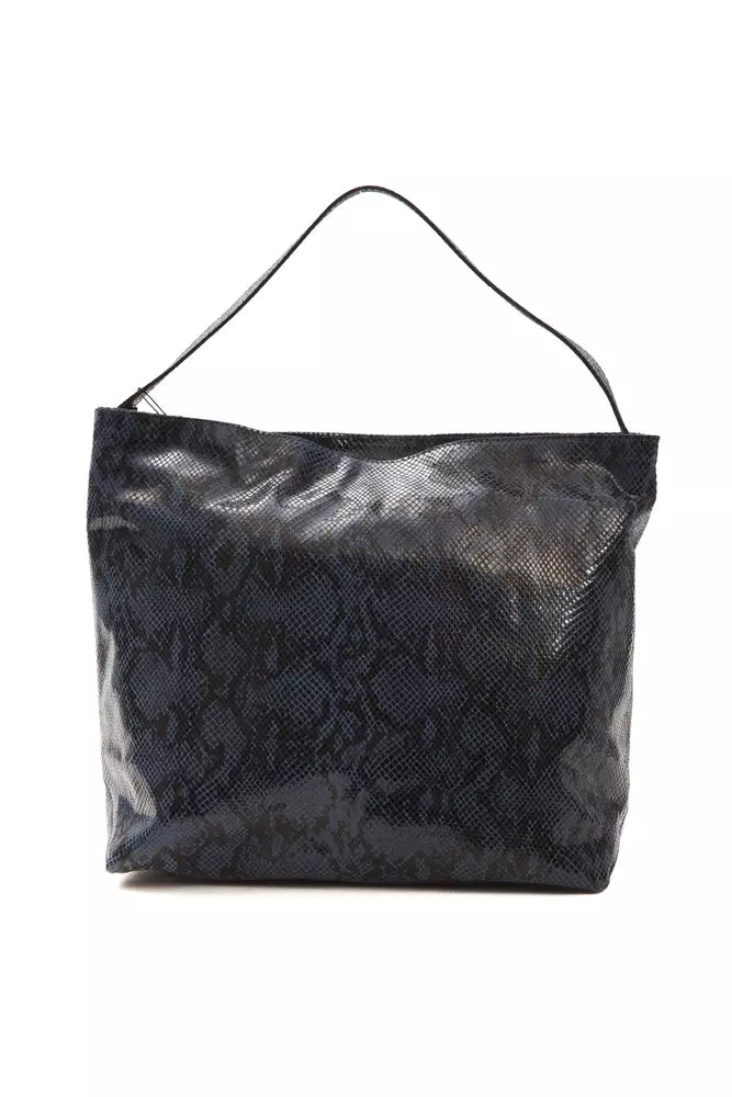 Pompei Donatella Blue Leather Women Shoulder Bag -  Luxury Shoulder Bag for Women -  Pompei Donatella.