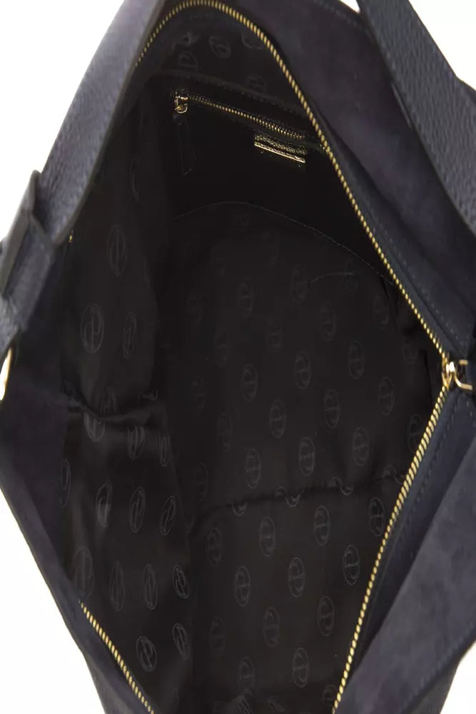Pompei Donatella Gray Leather Women Shoulder Bag -  Luxury Shoulder Bag for Women -  Pompei Donatella.
