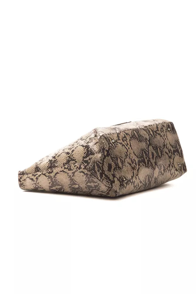 Pompei Donatella Brown Leather Women Shoulder Bag -  Luxury Shoulder Bag for Women -  Pompei Donatella.
