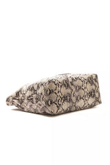Pompei Donatella Gray Leather Women Shoulder Bag -  Luxury Shoulder Bag for Women -  Pompei Donatella.