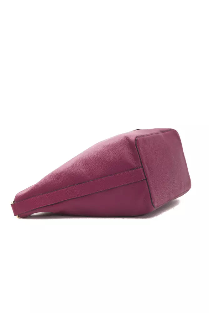 Pompei Donatella Burgundy Leather Women Shoulder Bag -  Luxury Shoulder Bag for Women -  Pompei Donatella.