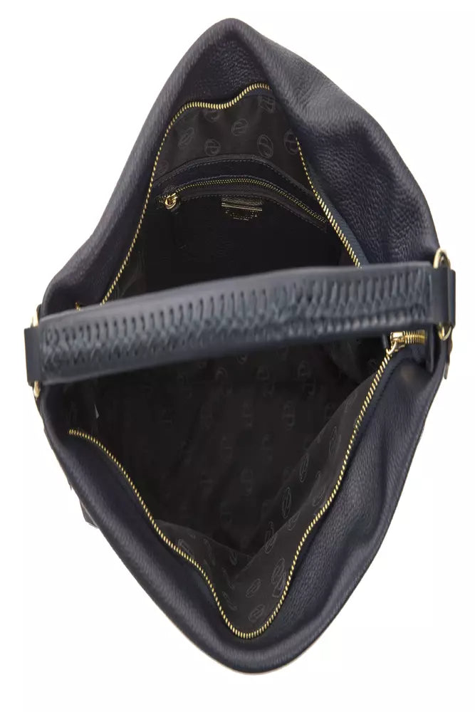 Pompei Donatella Gray Leather Women Shoulder Bag -  Luxury Shoulder Bag for Women -  Pompei Donatella.