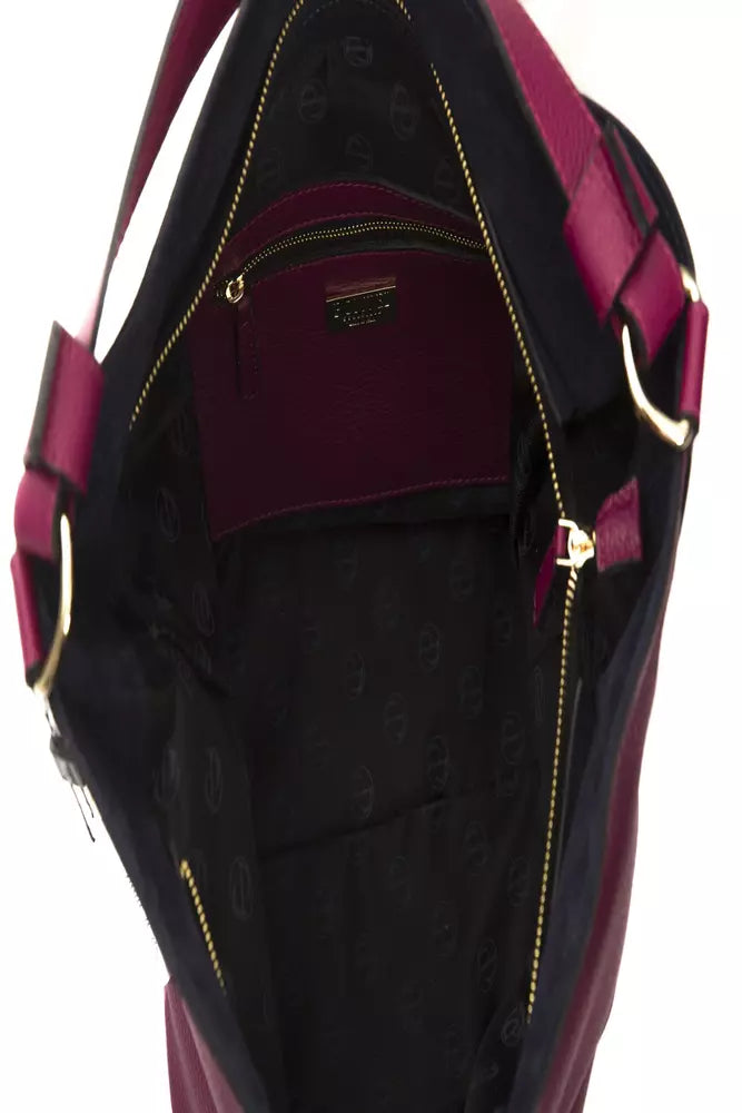 Pompei Donatella Burgundy Leather Women Shoulder Bag -  Luxury Shoulder Bag for Women -  Pompei Donatella.