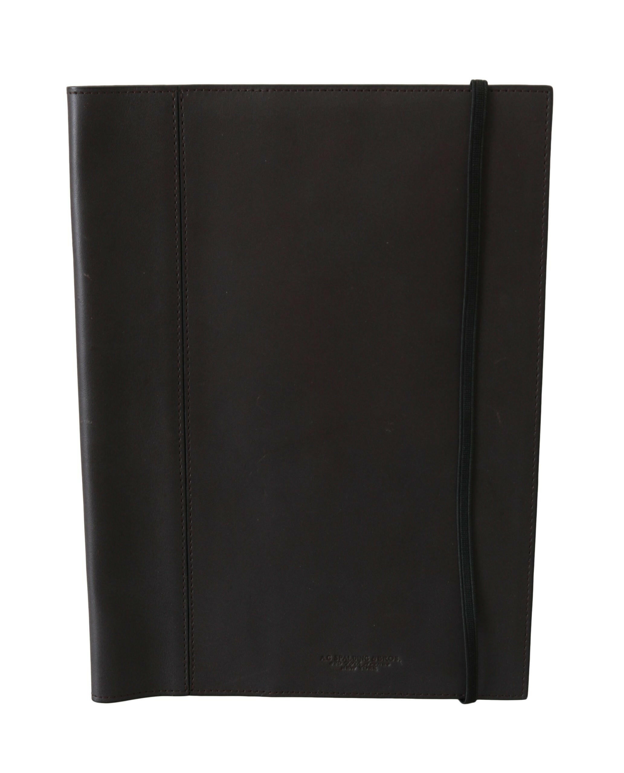 A.G. Spalding & Bros Black Leather Bifold Travel Holder Logo Wallet -  Leather Passport Wallet for Men -  A.G. Spalding & Bros.