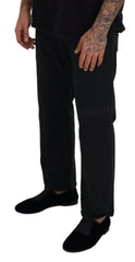 John Galliano Black Cotton Back Buckle Casual Denim Jeans -   -  John Galliano.