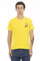 Trussardi Action Yellow Cotton Men T-Shirt -   -  Trussardi Action.