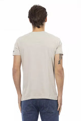 Trussardi Action Beige Cotton Men T-Shirt -   -  Trussardi Action.