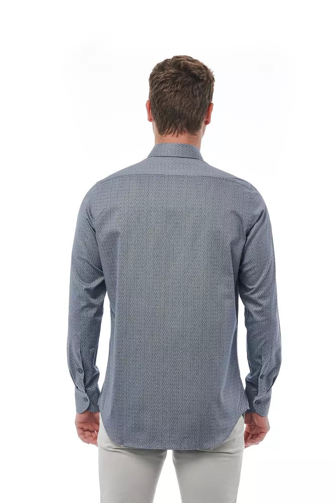Bagutta Black Cotton Men's Shirt -   -  Bagutta.