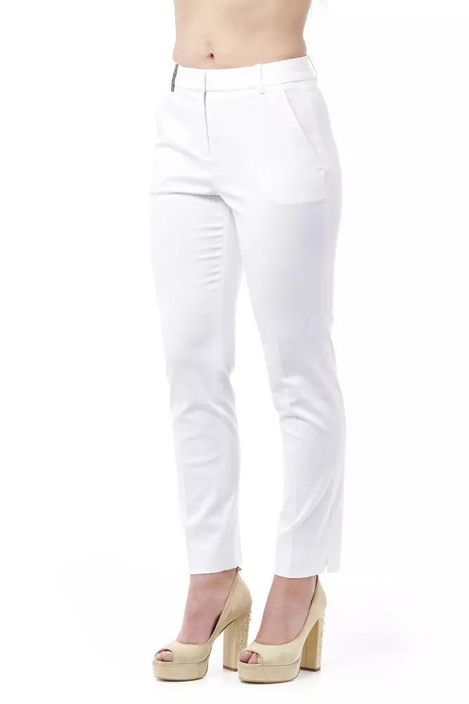 Peserico Chic High Waist Cigarette Leg Trousers -   -  Peserico.