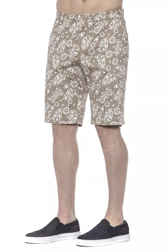 PT Torino Beige Cotton Men Short -   -  PT Torino.