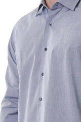 Bagutta Gray Cotton Men Shirt -   -  Bagutta.