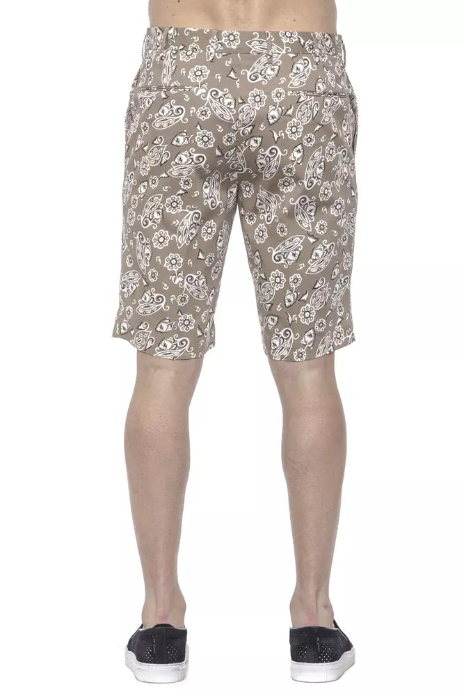 PT Torino Beige Cotton Men Short -   -  PT Torino.