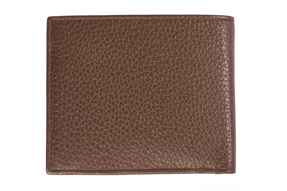 Trussardi Brown Leather Men Wallet -  Leather Wallet for Men -  Trussardi.