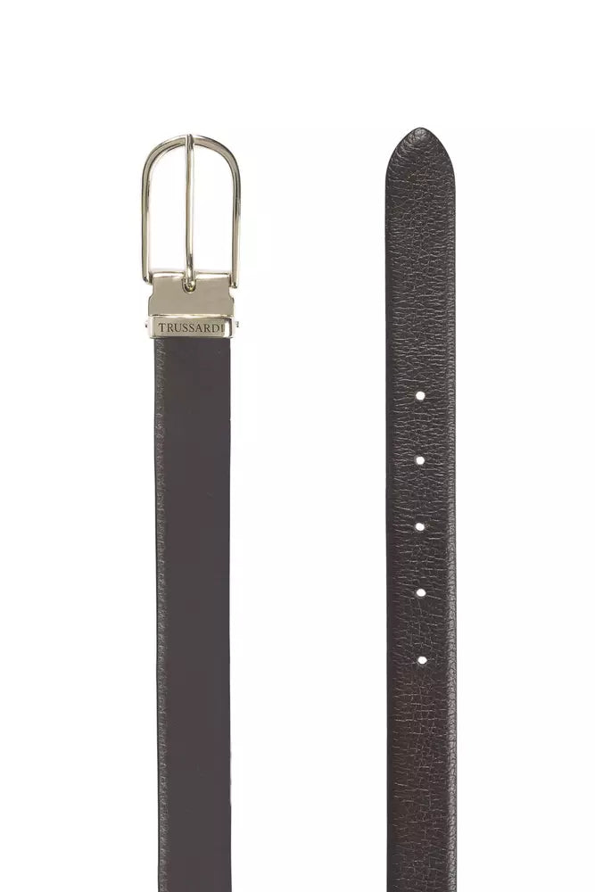 Trussardi Brown Leather Women Belt -   -  Trussardi.