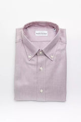 Robert Friedman Red Cotton Men Shirt -   -  Robert Friedman.