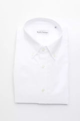 Robert Friedman White Cotton Men Shirt -   -  Robert Friedman.