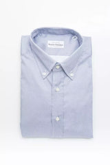 Robert Friedman Light Blue Cotton Men Shirt -   -  Robert Friedman.