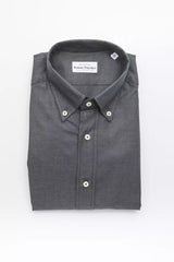 Robert Friedman Green Cotton Men Shirt -   -  Robert Friedman.