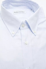 Robert Friedman Light Blue Cotton Men Shirt -   -  Robert Friedman.