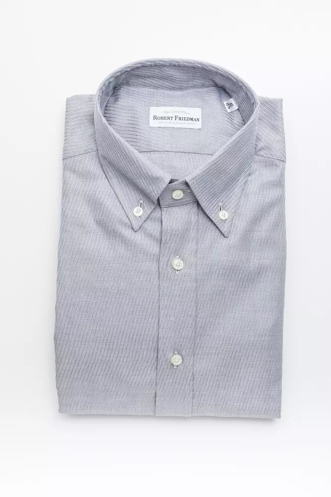 Robert Friedman Beige Cotton Men Shirt -   -  Robert Friedman.