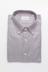 Robert Friedman Beige Cotton Men's Shirt -   -  Robert Friedman.