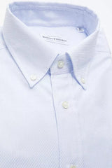 Robert Friedman Light Blue Cotton Men Shirt -   -  Robert Friedman.