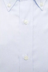 Robert Friedman Light Blue Cotton Men Shirt -   -  Robert Friedman.