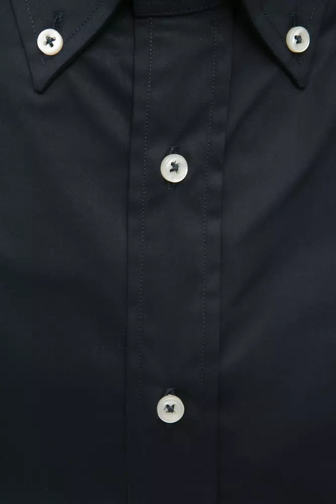 Robert Friedman Black Cotton Men Shirt -   -  Robert Friedman.
