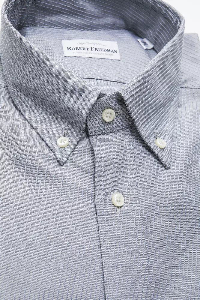 Robert Friedman Beige Cotton Men Shirt -   -  Robert Friedman.