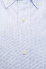 Robert Friedman Light Blue Cotton Men Shirt -   -  Robert Friedman.