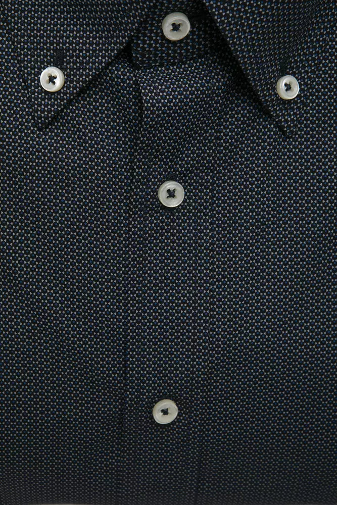 Robert Friedman Black Cotton Men's Shirt -   -  Robert Friedman.