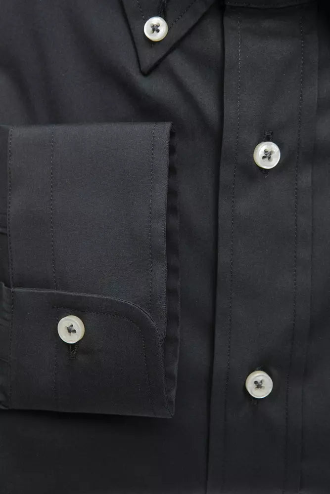 Robert Friedman Gray Cotton Men Shirt -   -  Robert Friedman.