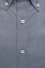 Robert Friedman Blue Cotton Men's Shirt -   -  Robert Friedman.